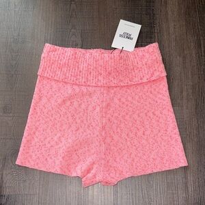 Princess Polly Bubblegum Pink High Waist Knit Shorts